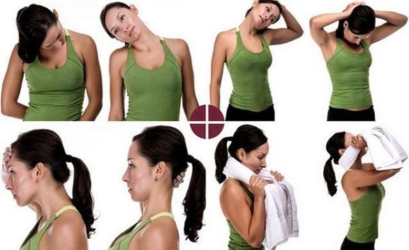 Exercices du cou d'ostéochondrose